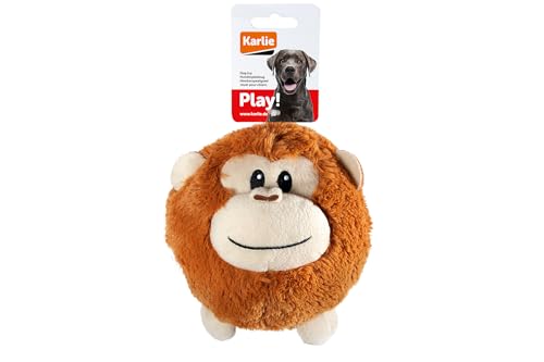 Karlie Moppelchen AFFE Bonky, Hundespielzeug, Plüsch- Braun, 12 cm
