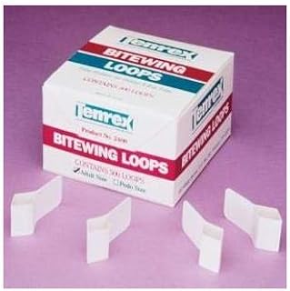 Flow Dental FL-15725 Econo Adult Loop-EZ Slip-On Bite-Wing Loop, Shape, (Pack of 1500)