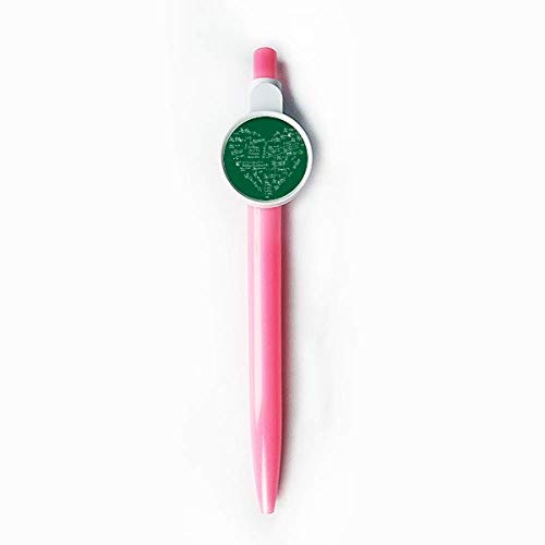 Stylo à bille rétractable bleu avec formules de calcul mathématique DIYthinker