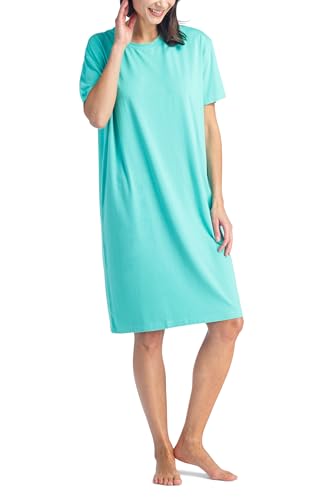 Fishers Finery Women's EcoFabric Crew Neck Sleep Tee; Short Sleeve; Relaxed Fit