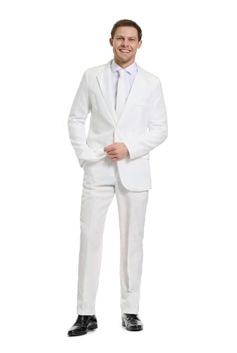 Offstream Plain Colored Suits for Men – Costumes Include Jacket Pants and...