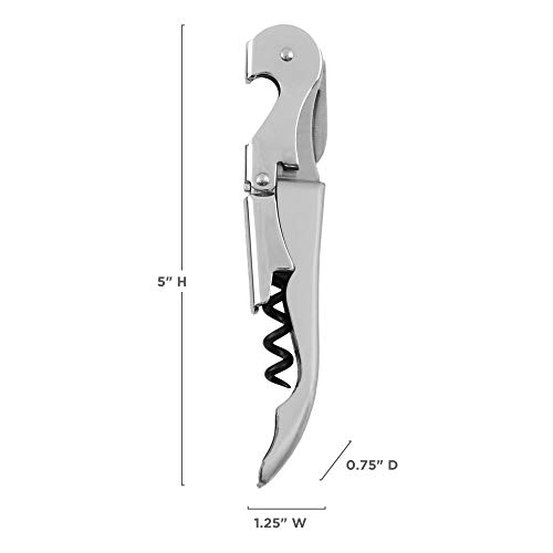 Stainless Steel Doubled Hinged Corkscrew #TOP7