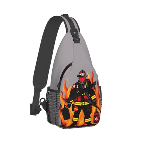 Mochila urbana con diseño de bombero de 16 litros miniatura 2