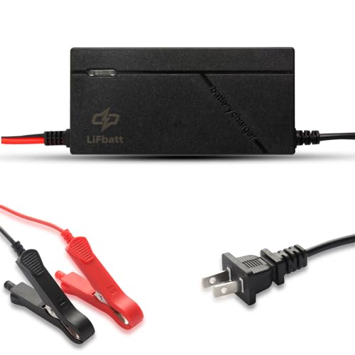 Lithium Battery Charger 12V 5A 14.6V LiFePO4 Charger Battery Smart Charger for Lithium LiFePO4 Deep Cycle Rechargeable Batteries