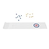 MOTOULAX Tabletop Curling Game, Compact Portable Ice Rolling Sports Toy with Foldable Game Pad for Indoor Family Party Board