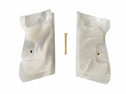 Handicraftgrips New Walther S&W Ppk/S Walther Ppk/S Pistol Grips Smooth White Pearl Color Polymer Resin Handmade #Psr01 #TOP2