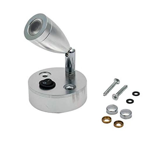 Luces de lectura interior de 12V foco LED Riloer orientable con interruptor para autocaravanas