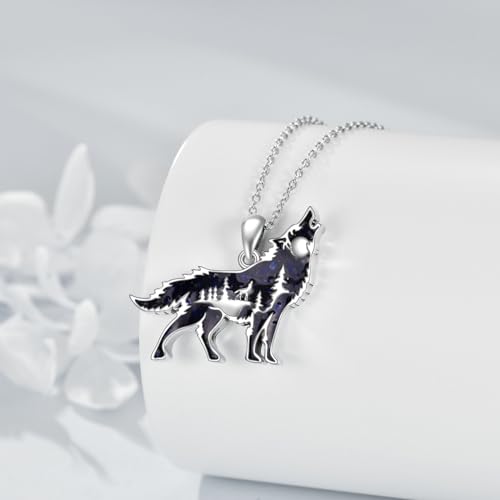 YFN Wolf/Dragon Necklace Sterling Silver Wolf Pendant Jewelry Gifts for Women Men2