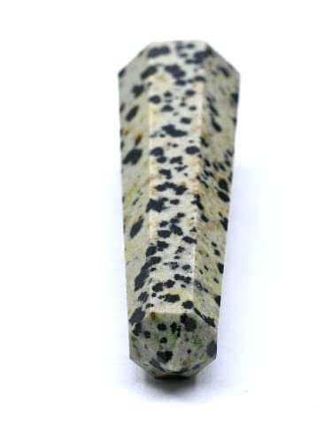 Image of Certified Dalmatian Jasper Crystal Tower Obelisk Point for Chakra, Healing and Balancing - AAA Grade Original Certified Gemstone Agate for Reiki Meditation Yoga Spiritual (2-3 Inches)