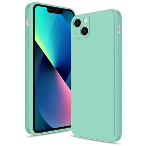 Btstring Silicone Case for iPhone 13, Mint Green