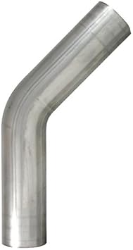 1.5" OD 45 Deg. Mild Steel Mandrel Bend, 16 Gauge - 1.5" Radius, 6" Leg