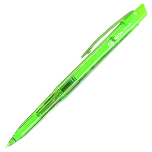 CIS Lapiseira NEON 0,7mm c/borracha no topo - Verde - Blister com 1 unidade + 1 tubo de grafite
