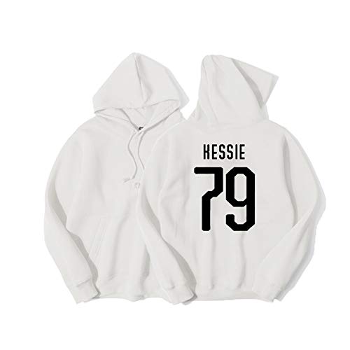 XH Franck Kessie 79# Sudadera con Capucha de Fútbol de Los Hombres Algodón Sudadera con Capucha Unisex S-XXXL (Color : White, Size : Medium)