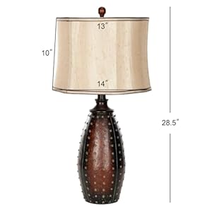 Safaviehlightingcollectionsantaferusticbrownstuddedfauxleather29inchbedroomlivingroomhomeofficedesknightstandtablelampsetof2ledbulbsincluded Urban Country Home Decor Safavieh lighting collection santa fe rustic brown studded faux leather 29 inch bedroom living room home office desk nightstand table lamp set of 2 led bulbs included urban country home decor