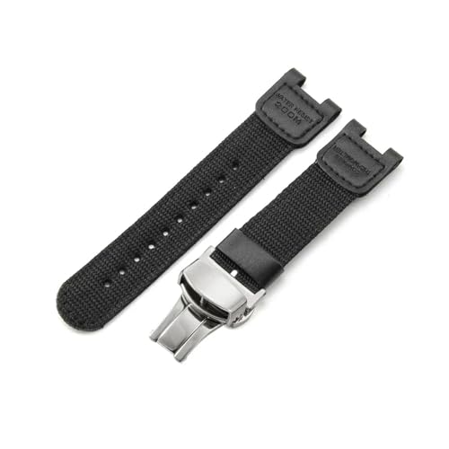 24 x 12mm�t���L�V�u���i�C�����L�����o�X�ϖ��Ճx���g�ɓK������Casio GW-3500 B/3000 2500 B/2000(Black-ST-B1)