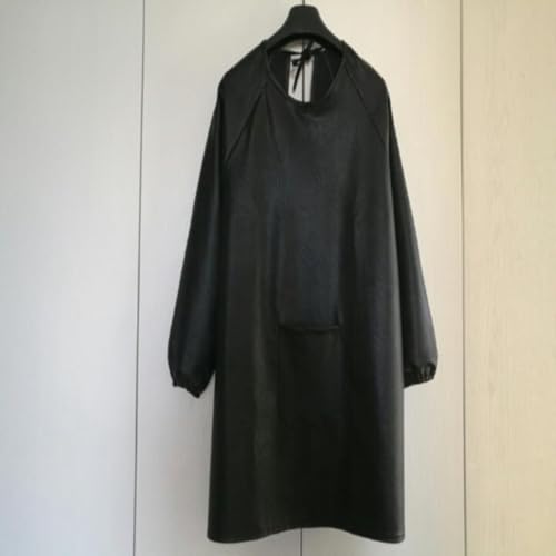 Tablier de cuisine imperméable blouse utilitaire manches longues poches - 4