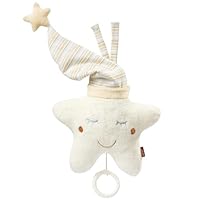 Fehn Spieluhr Baby Einschlafhilfe Stern - Spieluhr mit herausnehmbarem Spielwerk zum Aufhängen - Schlafhilfe Melodie \Weißt du wieviel Sternlein stehen\ - Spielzeug für Babys & Kinder ab 0+ Monaten