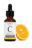 Le Nova Vitamin C Serum for Face – Brightening, Anti-Aging, Hydrating & Fragrance-Free – Lightweight Serum for Sensitive, Acne-Prone & Dry Skin – With Hyaluronic Acid, Aloe Vera & Vitamin E – 1 fl oz