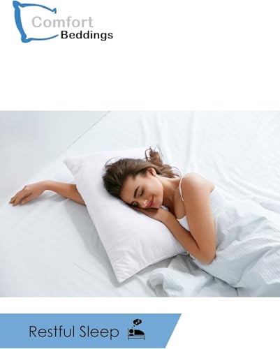 Image of Pack of 2 Youth Pillowcases 16x22 Premium 100% Cotton Blend White Youth Pillow Case Zipper Closure, Super Soft and Cozy Youth Pillow Covers (Size-16x22, White)