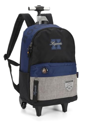 Kit Mochila De Rodinha e Lancheira Harry Potter Luxcel 46772 (AZUL)