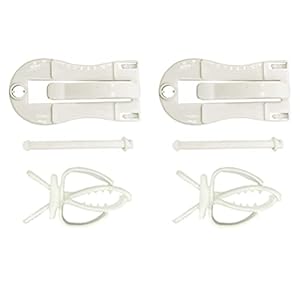 iplusmile Vogel Accessoire 4 stks Papegaai Plantaardige Clip Multifunctionele Vaste Clip Vogelkooi (Wit)