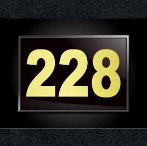 number-plate-228-room-hotel-hospital-lodge-apartment-flat-door-no