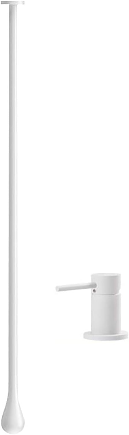 Ceiling Mounted Bathroom Faucet,bathroom Sink Hanging Faucet,Hot And Cold Bathtub Faucet,brass Wall Mounted Faucets For Bathroom Vanity Hotel Commercial Basin Faucet (Countertop Switch, White)