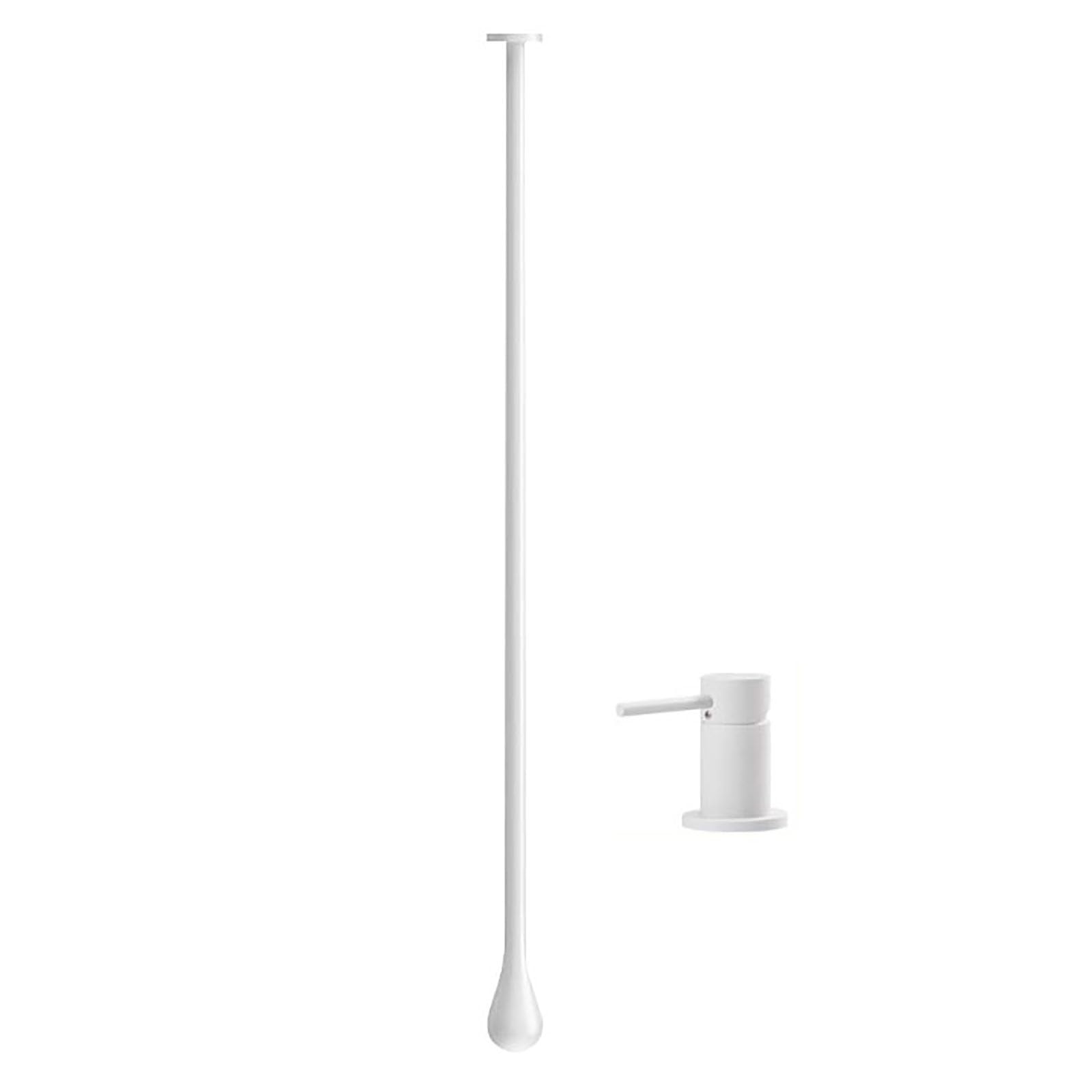 Ceiling Mounted Bathroom Faucet,bathroom Sink Hanging Faucet,Hot And Cold Bathtub Faucet,brass Wall Mounted Faucets For Bathroom Vanity Hotel Commercial Basin Faucet (Countertop Switch, White)