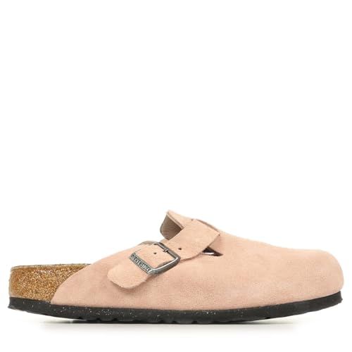Mules Birkenstock Boston Femme 1031635 | Sabots Cuir Velours Chaussures Casual