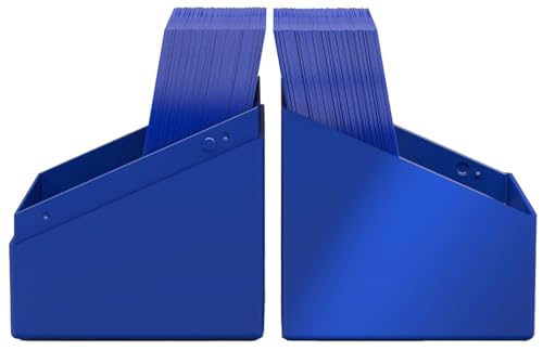 Image of Ultimate Guard Boulder Solid 100+, Deck Case for 100 Double-Sleeved TCG Cards, Blue, Secure & Durable Storage for Trading Card Games, No Transparency