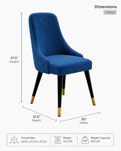 Image of WOODEN SPACE 4 Seater Wooden Dining Table Set | Urban Marble Top Dining Table with Chairs for Dining Room & Kitchen (Modern Vento Navy Blue) (42 x 42 x 30 inch)