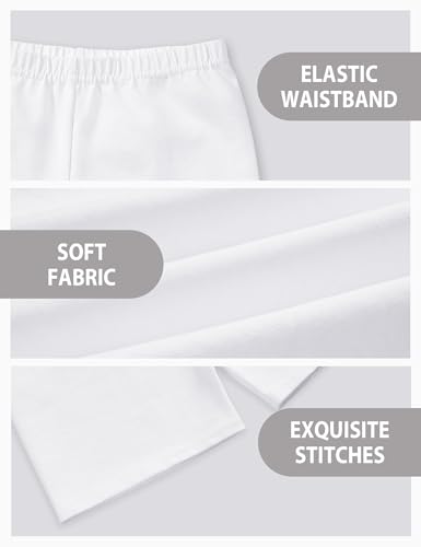 Image of Somaibo 3 Pack Girls Bike Shorts Kids Cartwheel Under Dress Cotton Short | Girl Biker Shorts Dance Tumble Gymnastic Short
