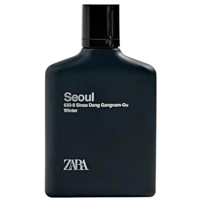 Zara Seoul Winter Perfume for Men Fresh Tangerine Apple Orange Blossom Warm Amber and Woods Scent Eau de Toilette 100ml (3.38 fl. oz.)