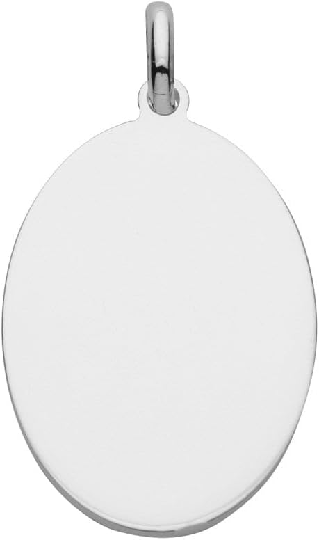 Silver Personalize Tags Oval G61036