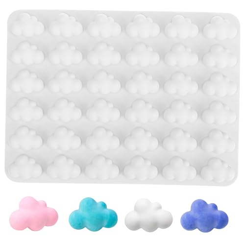 PartyKindom Molde de silicona de nube molde de gelatina multifunción Horneando dulces con forma de nube conformado adorable molde de gelatina adorable molde de silicona gel de sílice