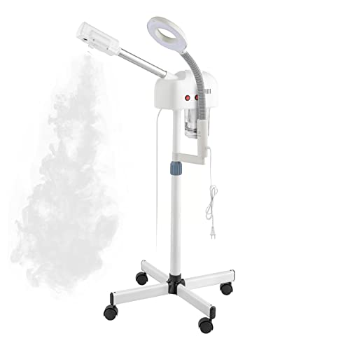 BELANITAS Facial Steamers Home Facial Spa Steamer, 2 in 1 Facial Steamer Professional Esthetician Steamer for Face,Facial Steamer with Magnifying Lamp for Home