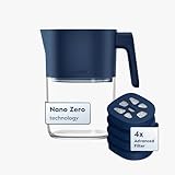 LARQ Hydrated Set - Water Filter Pitcher, Monaco Blue + 4 Advanced Filters
