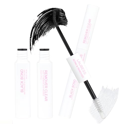 Image of Lash Glue for Eyelash Clusters LAUBESS Lash Bond and Remover 2 in 1 Lash Cluster Glue 10ml Adhesive Eyelash Glue Lash Remover for Lash Extensions Home Use