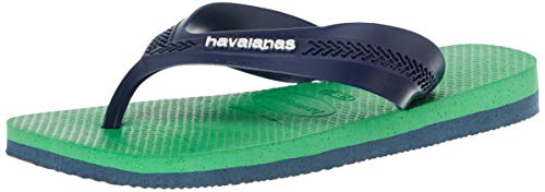Havaianas MAX, Chanclas Unisex Niños, Verde (Blue Denim/Leaf Green 7669), 23/24 EU
