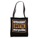 Straight Outta Marysville Washington USA Retro Vintage Humor Tote Bag