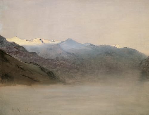 Peinture la vallée de Gastein Anton Romako 60x90cm pour habiller un grand mur vide