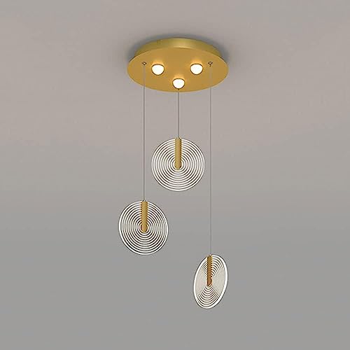 Lustre LED suspension moderne luminaire plafonnier 3 cercles CUIE pour salon cuisine loft