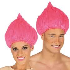 Zeus Party Parrucca Trolls Rosa