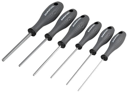 DURATOOL D03444 Tamperproof Security Hex Screwdriver Set, 6 Piece