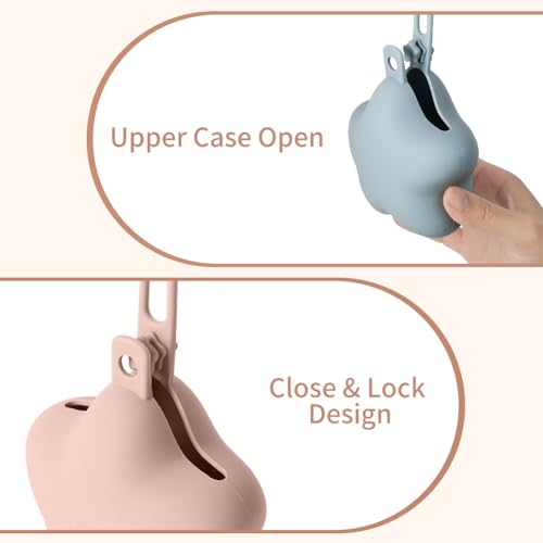 Miniatura 3 de Hagot Pack De 2 Guarda Chupetes Bebe, Estuche Para Guardar Chupete De Silicona, Guardachupetes Portachupetes Sin Bpa Rosa Azul Claro