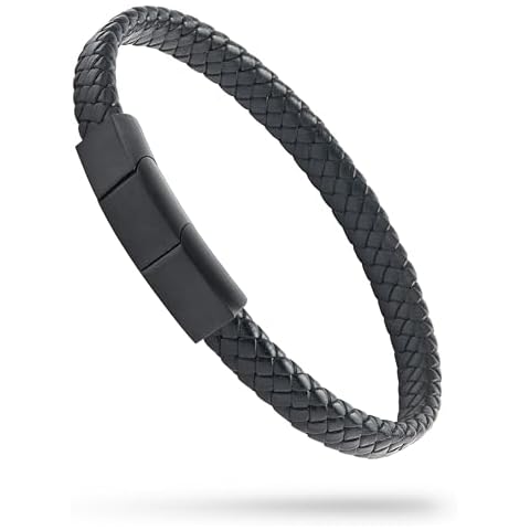 Forge & Foundry Men's Adjustable Leather Bracelet Cover