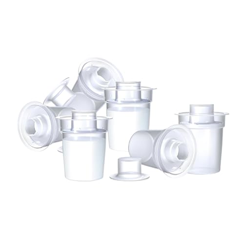Nuby Baby Milk Powder Dispensers - Easy to Pour |Travel Ready | Compatible with Most Bottles Including RapidCool (Pack of 6)
