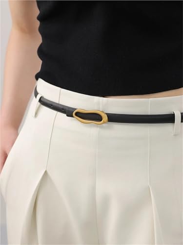 Retro Belt For Women Metal Buckle Matching Female Dress Jeans Adjustable Waistband Leather3