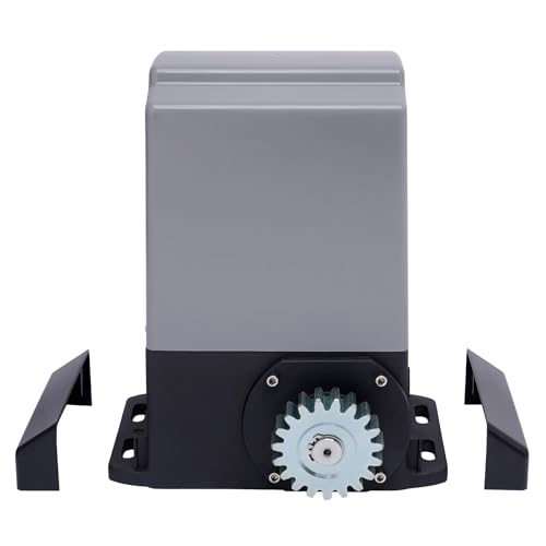 OUKANING Accionamiento eléctrico de puerta corredera 800-1600 kg, abridor automático con sistema de seguridad y mando a distancia, 50 m, resistente a la lluvia, carcasa de aluminio para patio, hotel