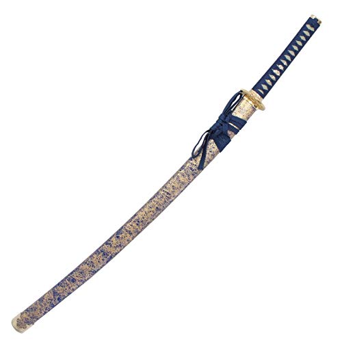 模造刀 戦国シリーズ 直江 兼続 大刀 刃紋入り刀身 メッキ合金 刀袋付[neu053] 美術刀剣（代引き不可）